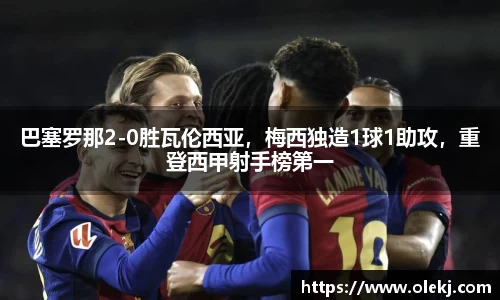 巴塞罗那2-0胜瓦伦西亚，梅西独造1球1助攻，重登西甲射手榜第一