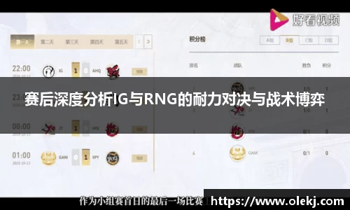 赛后深度分析IG与RNG的耐力对决与战术博弈