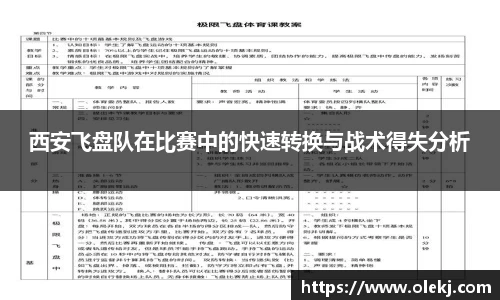 西安飞盘队在比赛中的快速转换与战术得失分析
