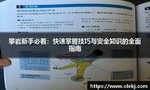 攀岩新手必看：快速掌握技巧与安全知识的全面指南
