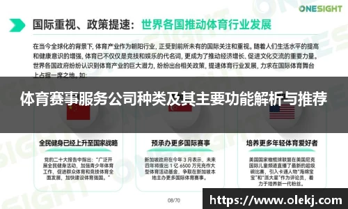 体育赛事服务公司种类及其主要功能解析与推荐