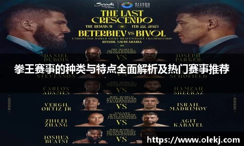 拳王赛事的种类与特点全面解析及热门赛事推荐